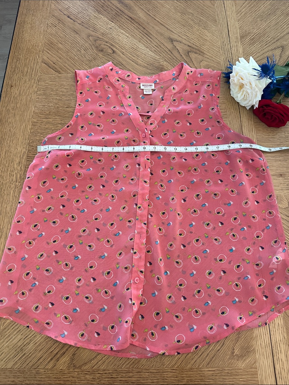 Mossimo Supply Co. Pink Floral Print Sleeveless Top